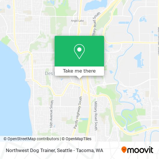 Northwest Dog Trainer map