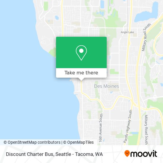 Discount Charter Bus map