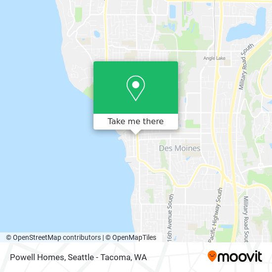 Mapa de Powell Homes