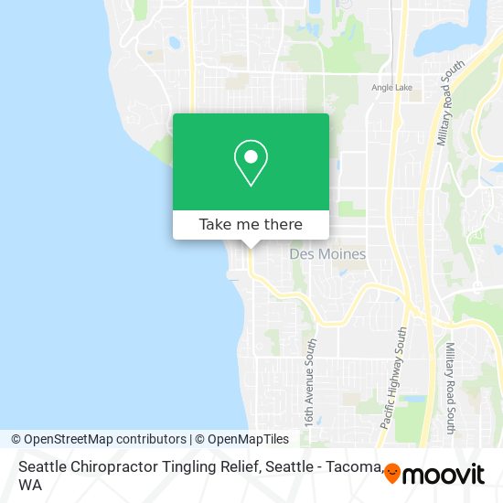 Seattle Chiropractor Tingling Relief map