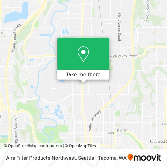 Mapa de Aire Filter Products Northwest