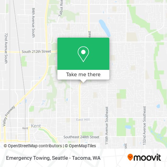 Emergency Towing map