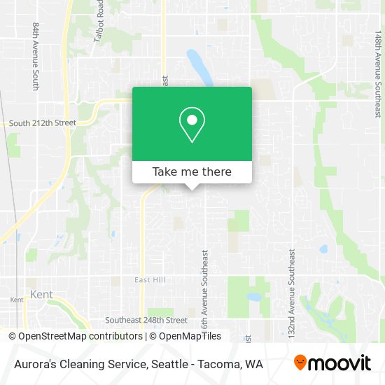 Aurora's Cleaning Service map