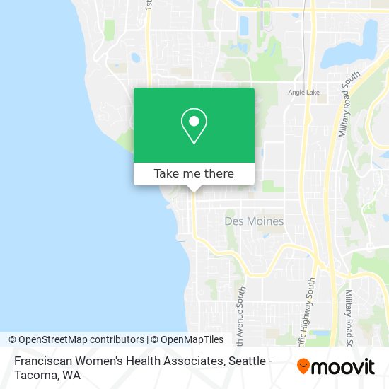 Franciscan Women's Health Associates map