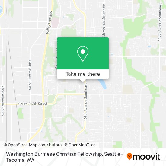 Mapa de Washington Burmese Christian Fellowship