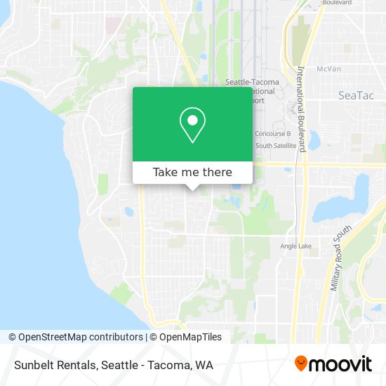 Sunbelt Rentals map