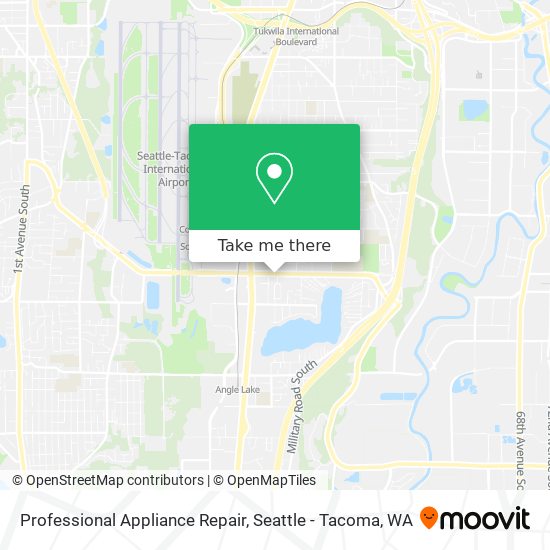 Mapa de Professional Appliance Repair