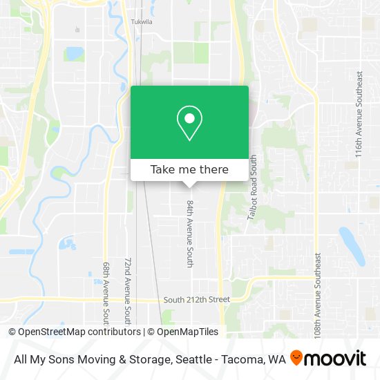 Mapa de All My Sons Moving & Storage