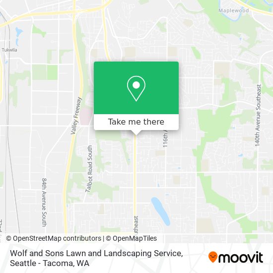 Mapa de Wolf and Sons Lawn and Landscaping Service