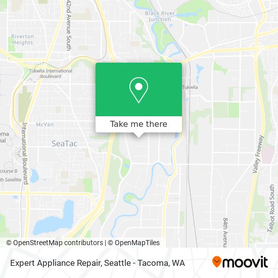 Expert Appliance Repair map