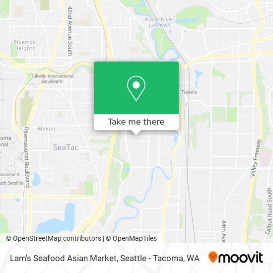 Lam's Seafood Asian Market map