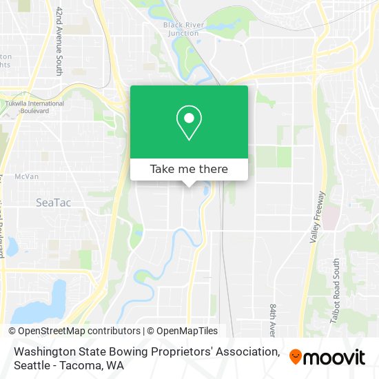 Mapa de Washington State Bowing Proprietors' Association