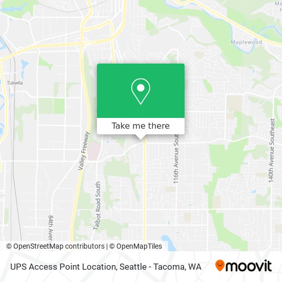 UPS Access Point Location map