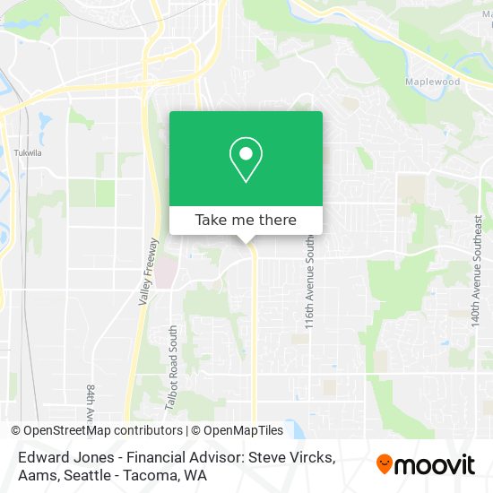 Mapa de Edward Jones - Financial Advisor: Steve Vircks, Aams