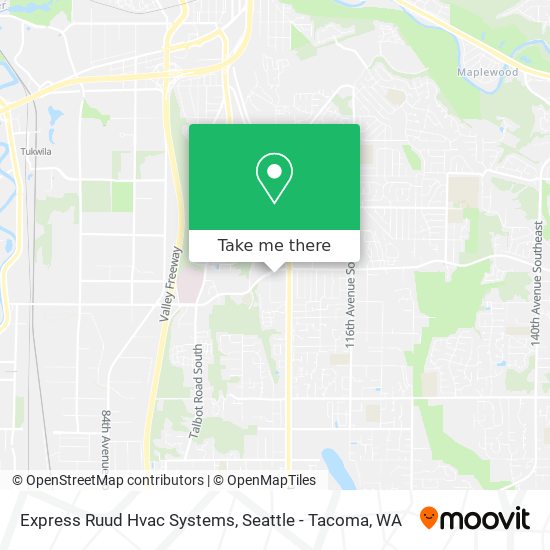 Express Ruud Hvac Systems map