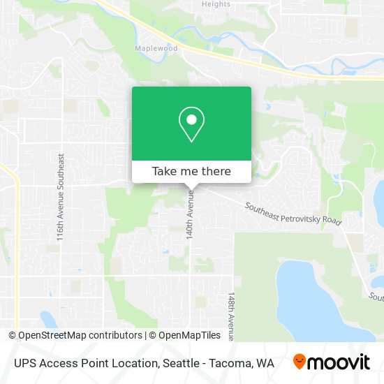 UPS Access Point Location map