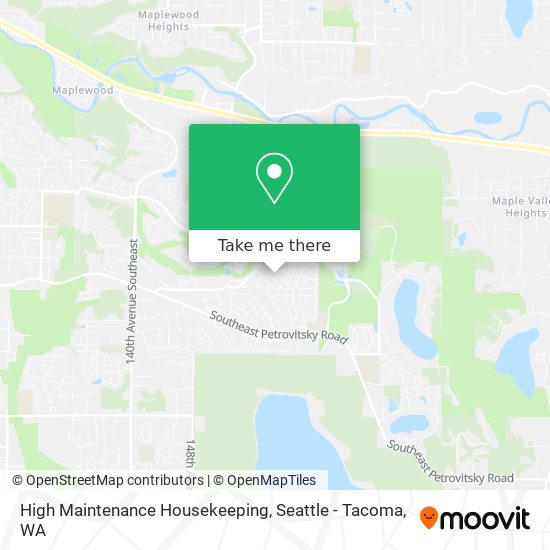 High Maintenance Housekeeping map