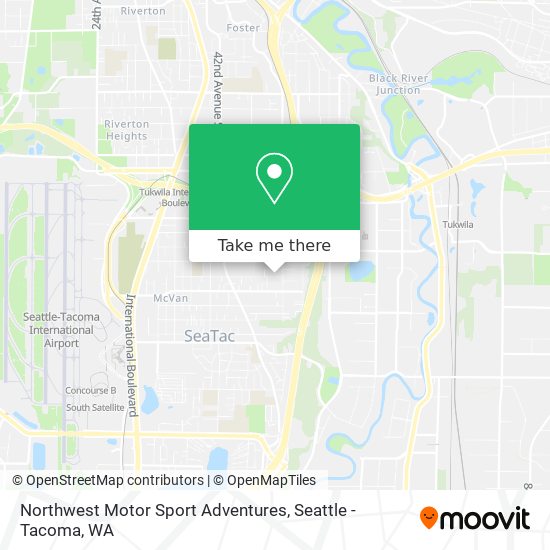 Northwest Motor Sport Adventures map