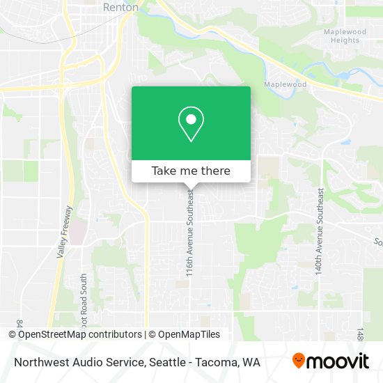 Northwest Audio Service map
