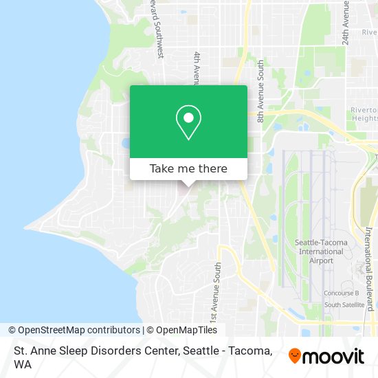 Mapa de St. Anne Sleep Disorders Center