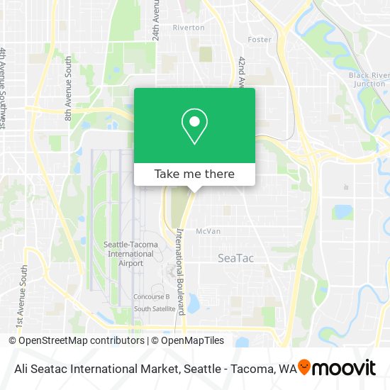 Ali Seatac International Market map