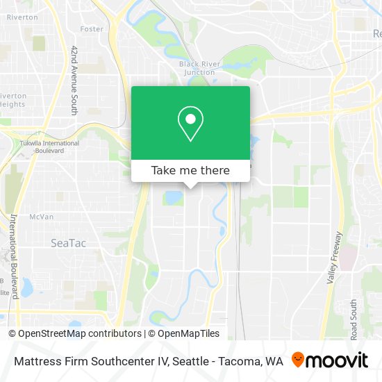 Mapa de Mattress Firm Southcenter IV