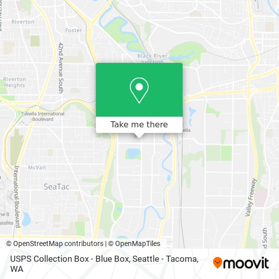 USPS Collection Box - Blue Box map