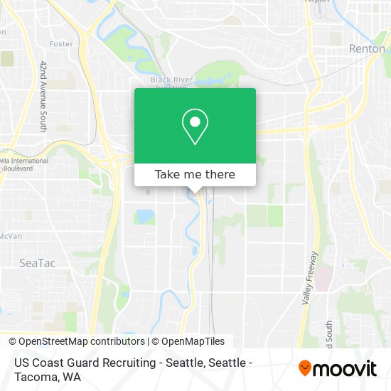 US Coast Guard Recruiting - Seattle map