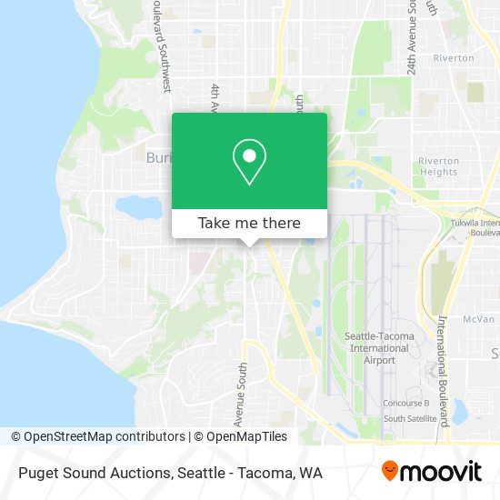 Puget Sound Auctions map