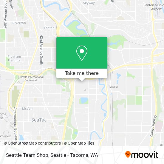 Mapa de Seattle Team Shop