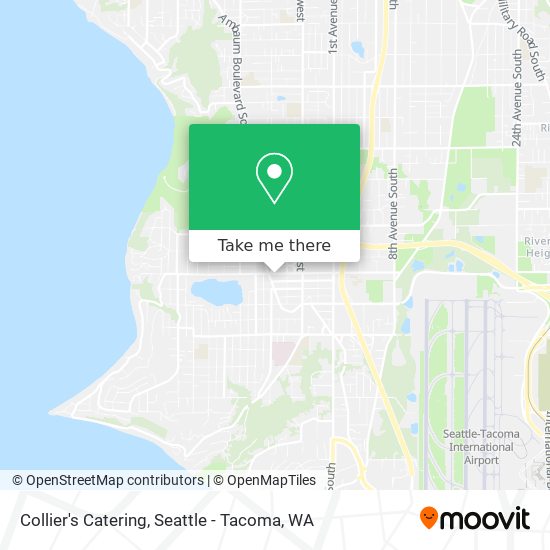 Collier's Catering map