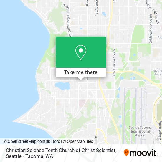 Christian Science Tenth Church of Christ Scientist map