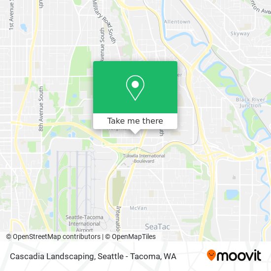 Cascadia Landscaping map