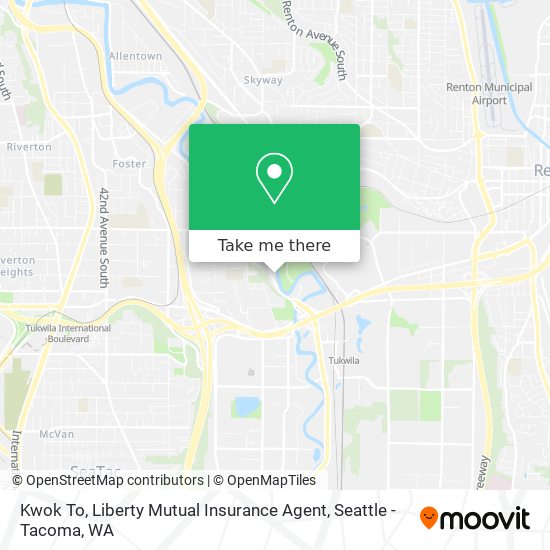 Mapa de Kwok To, Liberty Mutual Insurance Agent