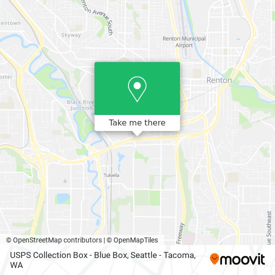 USPS Collection Box - Blue Box map