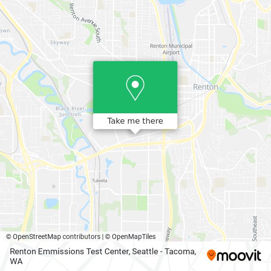 Renton Emmissions Test Center map