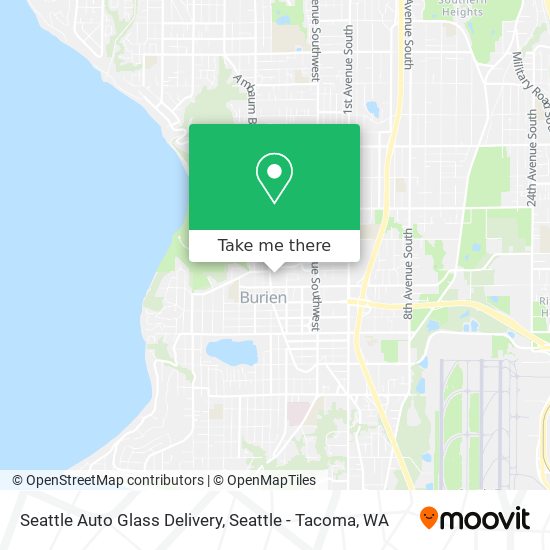 Mapa de Seattle Auto Glass Delivery