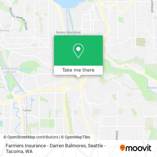 Farmers Insurance - Darren Balmores map