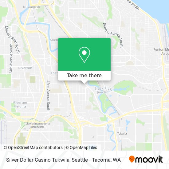 Silver Dollar Casino Tukwila map