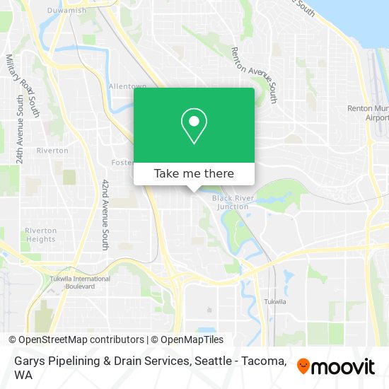 Garys Pipelining & Drain Services map