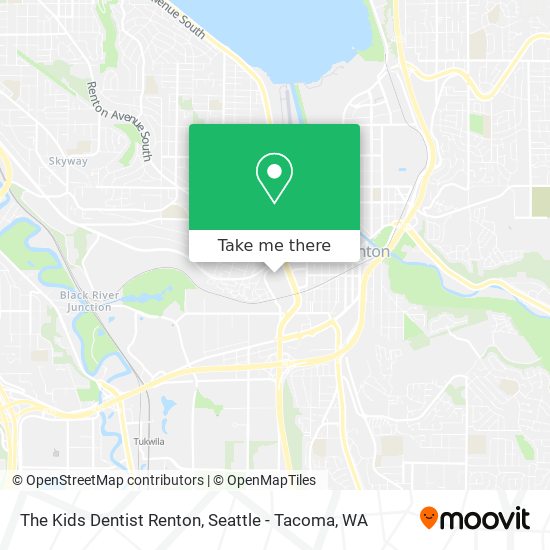 The Kids Dentist Renton map