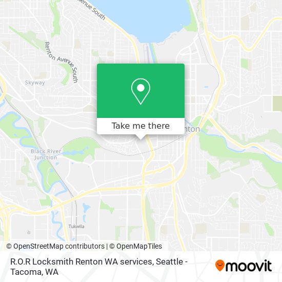 R.O.R Locksmith Renton WA services map