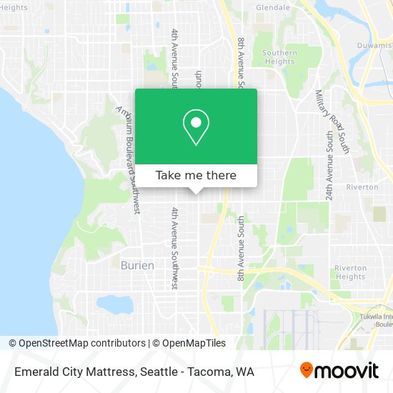 Emerald City Mattress map