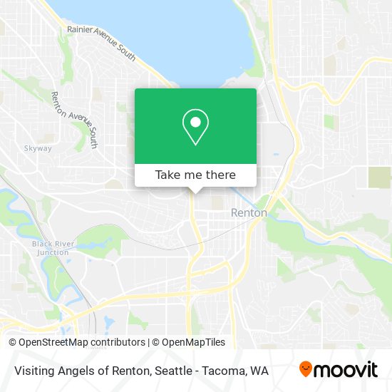 Visiting Angels of Renton map