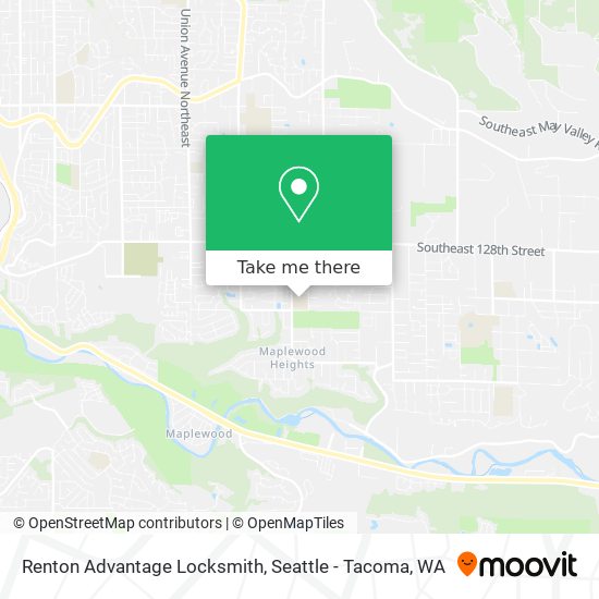 Mapa de Renton Advantage Locksmith