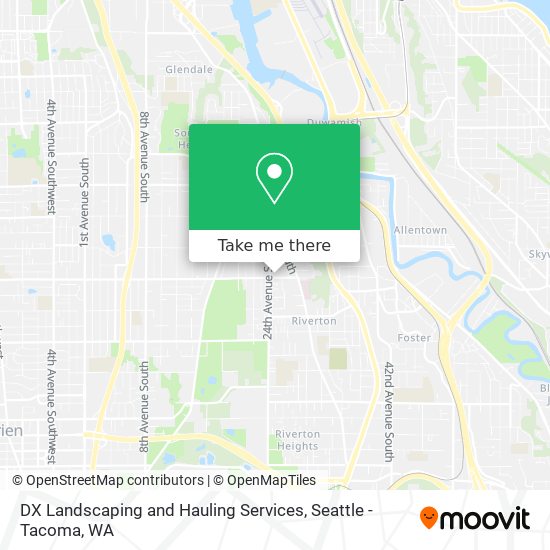 DX Landscaping and Hauling Services map