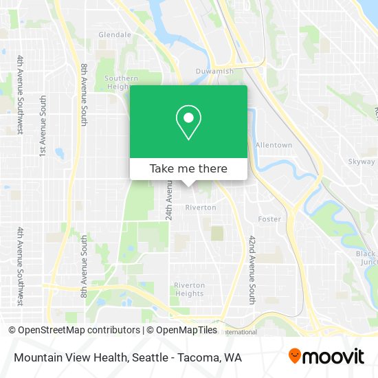 Mountain View Health map
