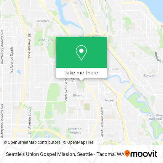 Seattle's Union Gospel Mission map