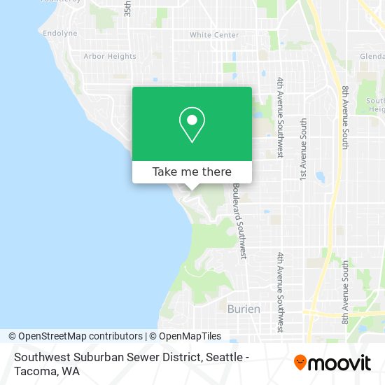 Mapa de Southwest Suburban Sewer District