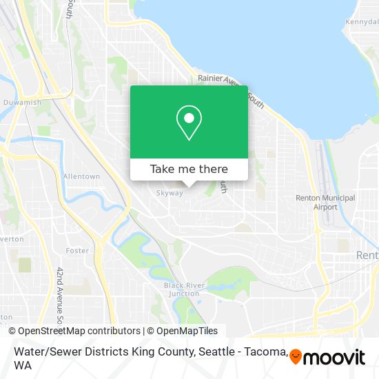 Mapa de Water / Sewer Districts King County